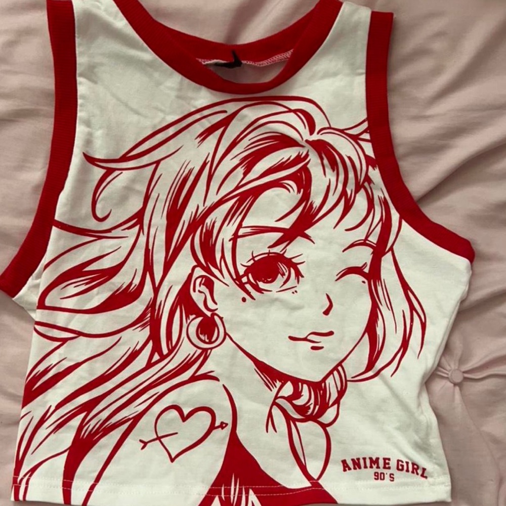 anime inspired top best fit s-m